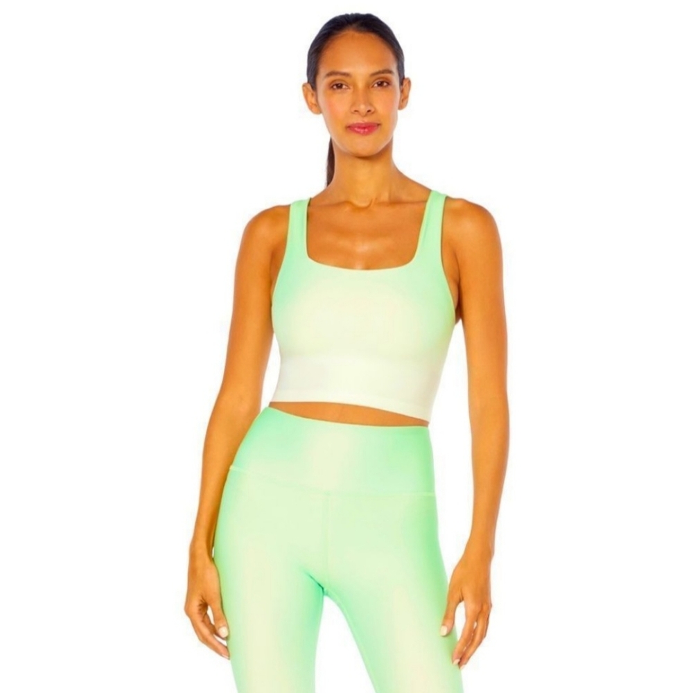 Ellie Devin Sports Bra In Green Ash